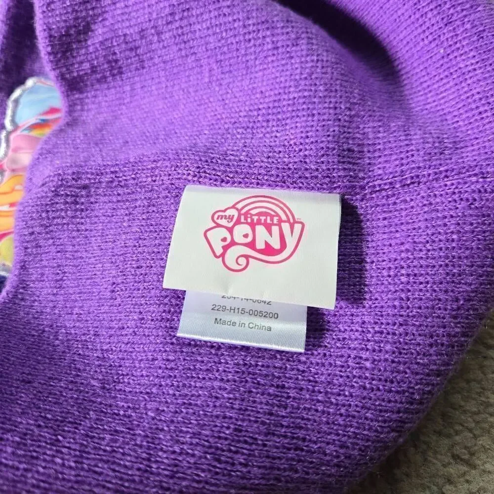 My Little Pony Rainbow Friends Girls Beanie Knit Stocking Cap Winter Kids Hat OS